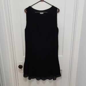 H&M Pleated Black Dress Size Medium